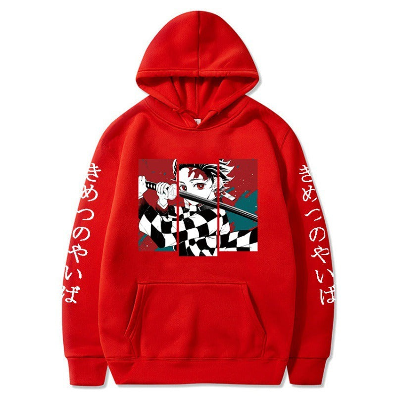 Ghost Slayer Blade Hoodie - Charcoal Jiro Print
