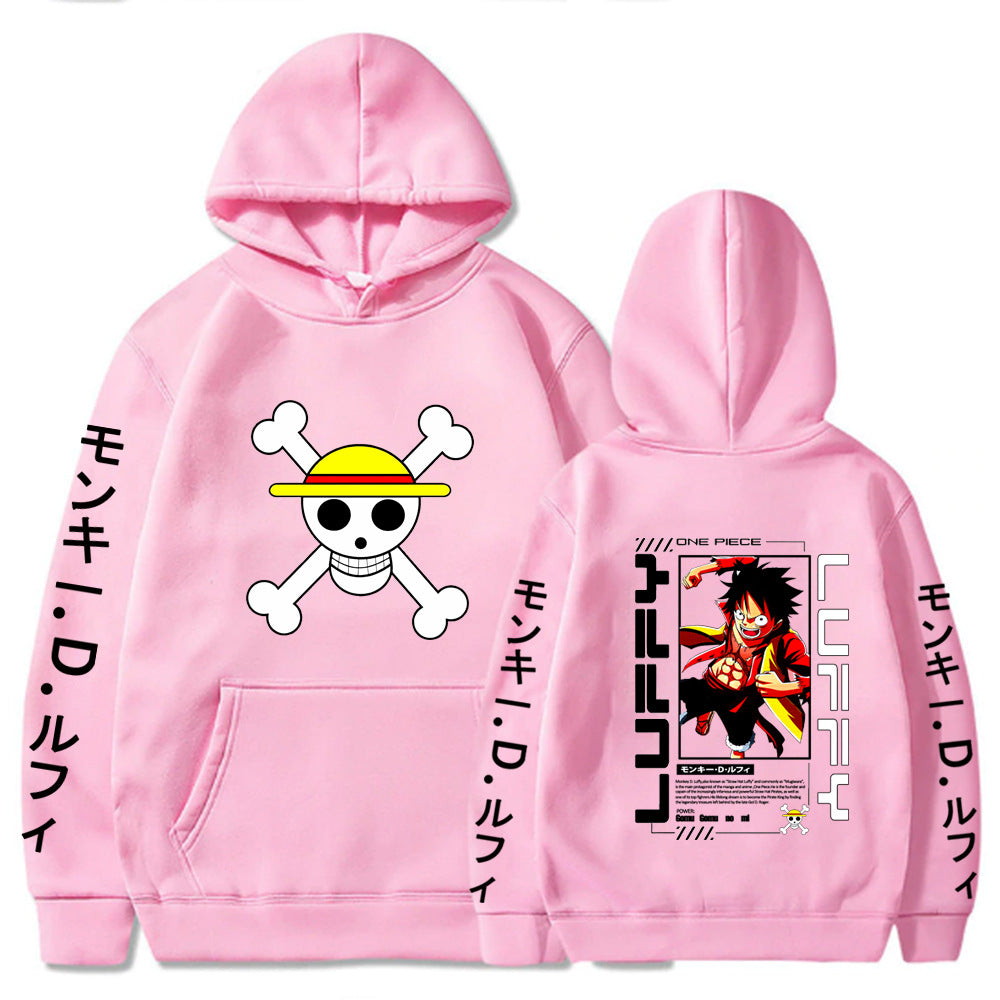 One Piece Luffy Printed Hoodie