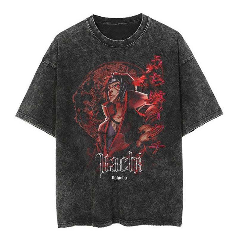 Oversize Vintage Naruto Anime T-shirt