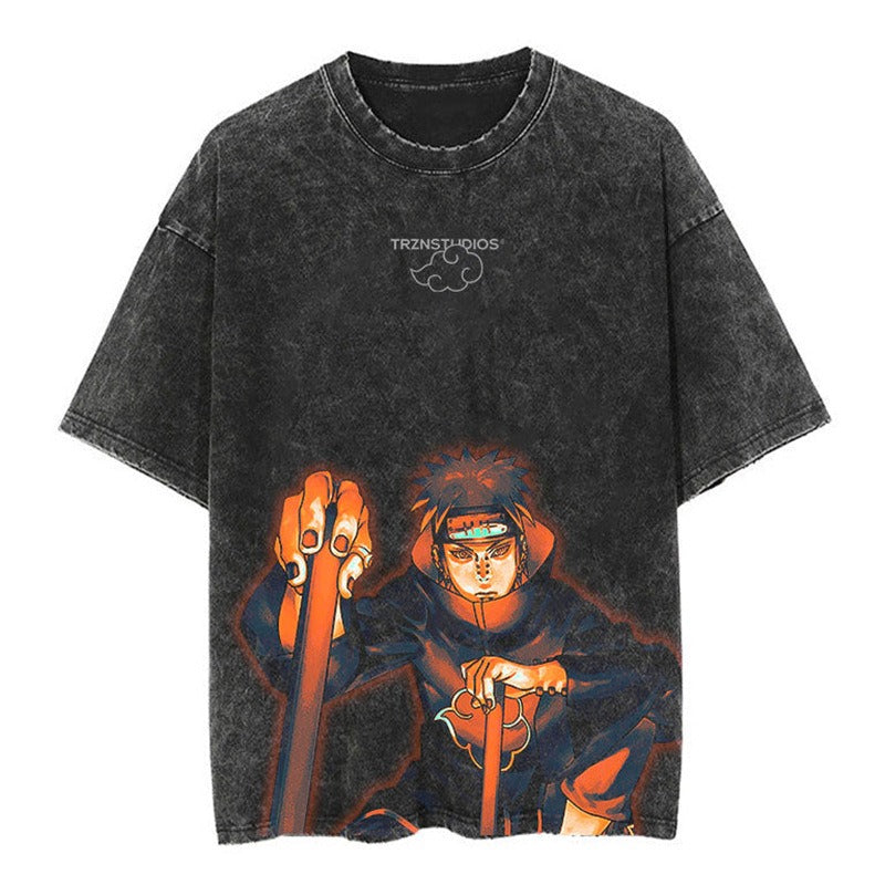 Oversize Vintage Naruto Anime T-shirt