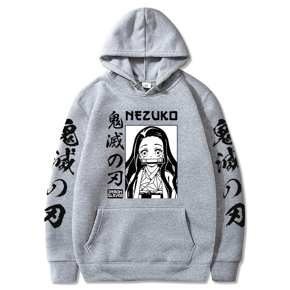 Demon Slayer Black Hoodie - Casual Loose Fit