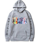 Hooded Sweatshirt with Demon Slayer Comic Print