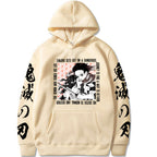 Demon Slayer Printed Hoodie - Casual Harajuku Style