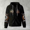 Dragon Ball Z Goku "Go" Kanji Symbol Zip-Up Hoodie | Black Anime Streetwear