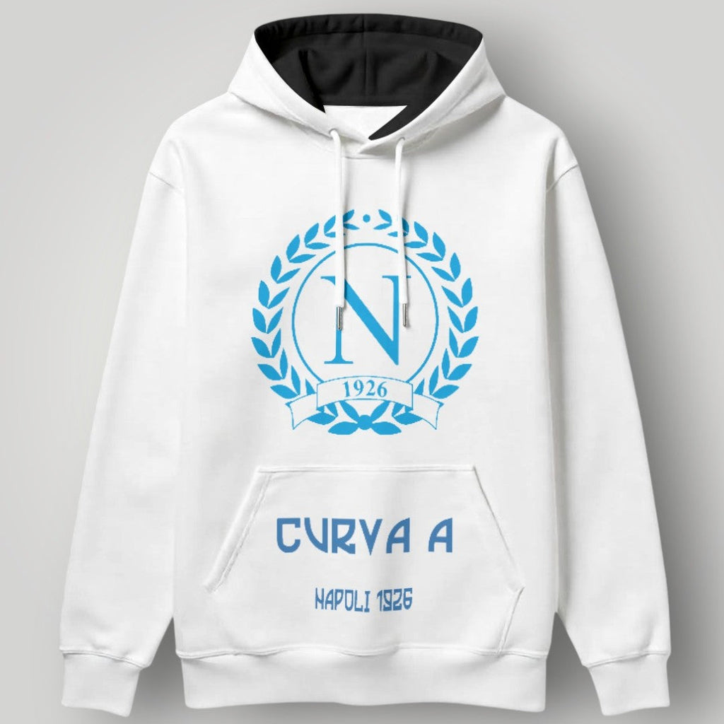 SSC Napoli "Curva A" Fan Hoodie - 1926 Heritage Wreath Graphic Pullover