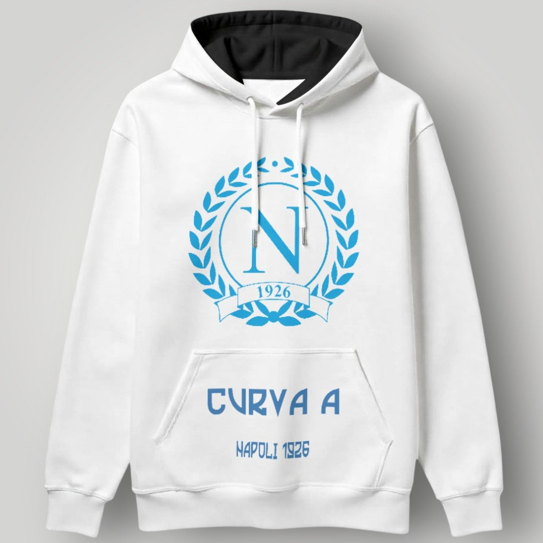 SSC Napoli "Curva A" Fan Hoodie - 1926 Heritage Wreath Graphic Pullover