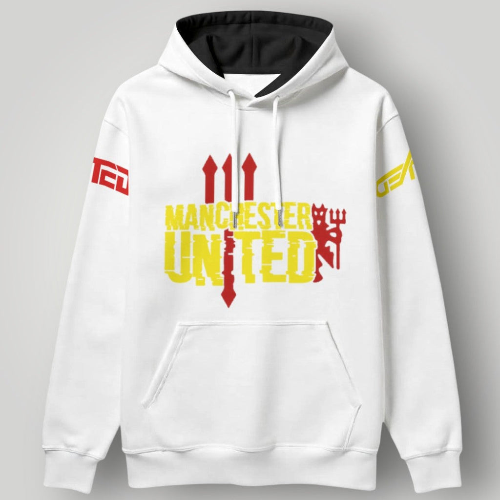 Manchester United Fan Hoodie - Red Devils Graphic Streetwear Pullover