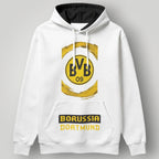 BVB 09 Borussia Dortmund Paint Stroke Hoodie – Black & Yellow Artistic Fan Pullover