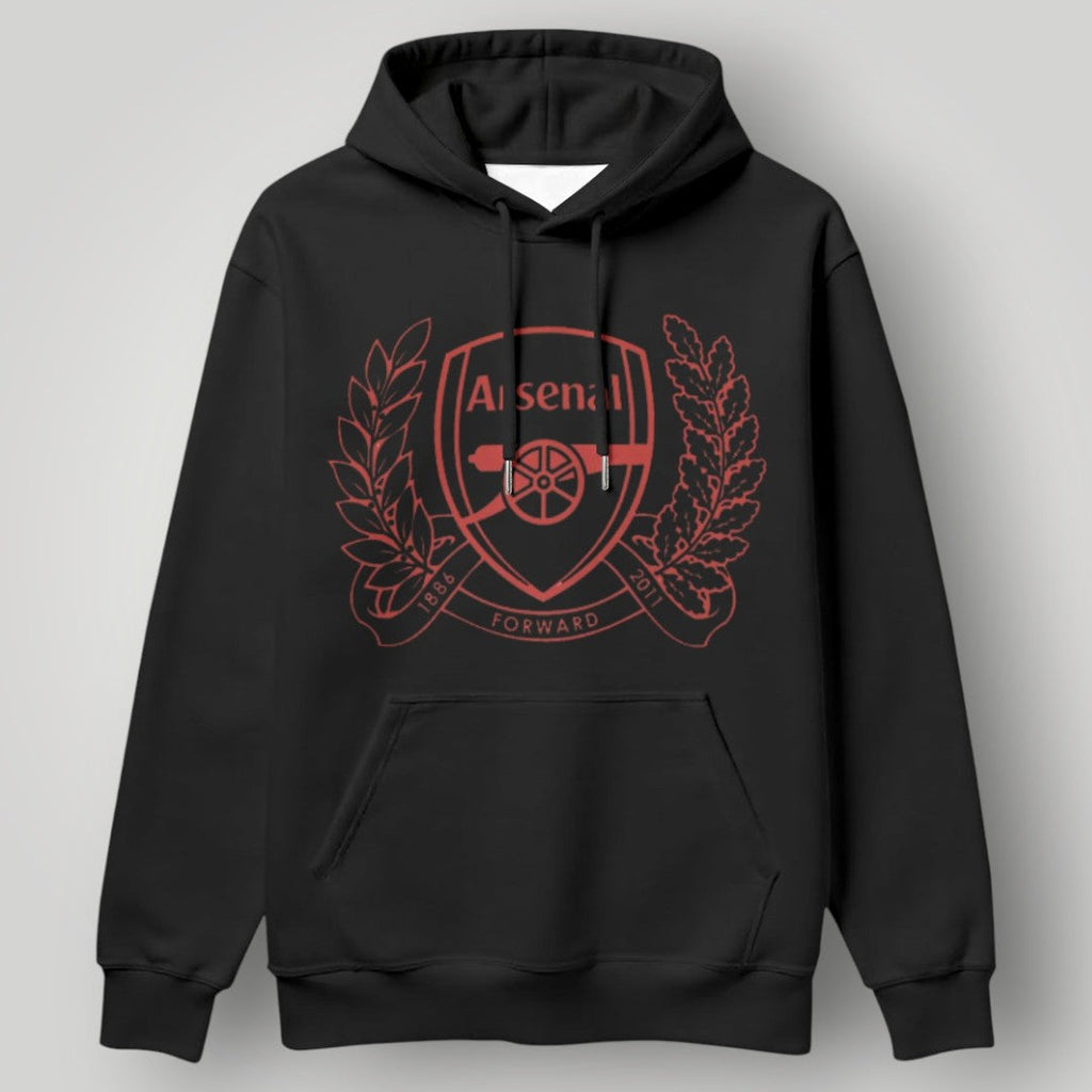 Arsenal FC "Gunners" Hoodie | Premium Black 1886 Cannon Sweatshirt
