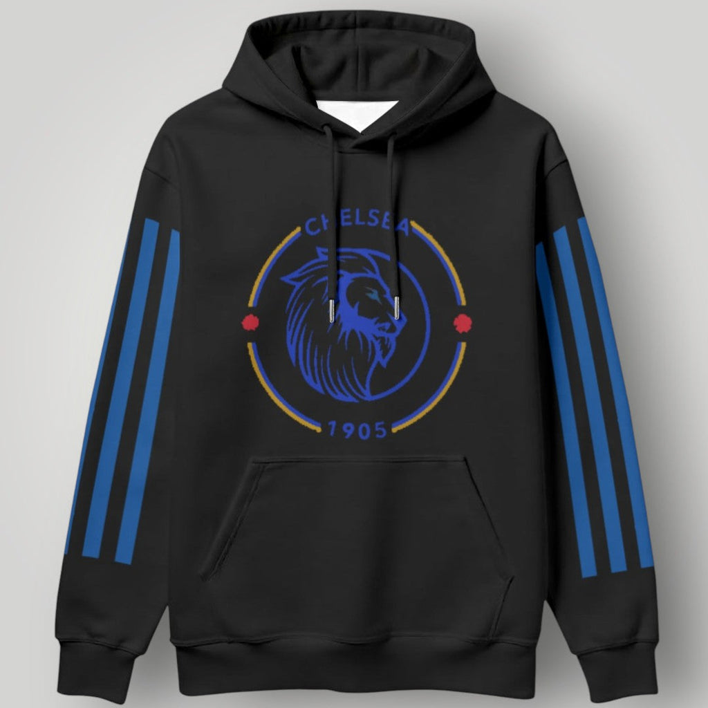 Chelsea FC Modern Lion Heritage Hoodie – White & Blue 1905 Streetwear Pullover