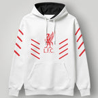 Liverpool F.C. "The Reds" Graphic Stripe Hoodie - Black & Red LFC Urban Streetwear