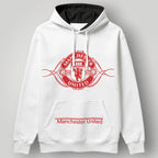 Manchester United Artistic Crest Hoodie - Black MUFC Filigree Graphic Fan Sweatshirt
