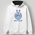 Inter Milan "Snakeskin" Edition Hoodie - White Nerazzurri Two-Star Pullover - Modern Italian Football Fan Streetwear