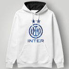Inter Milan "Snakeskin" Edition Hoodie - White Nerazzurri Two-Star Pullover - Modern Italian Football Fan Streetwear