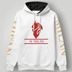 AC Milan "Dark Devil" Hoodie - Il Diavolo Graphic & Gold Sleeve Print Pullover