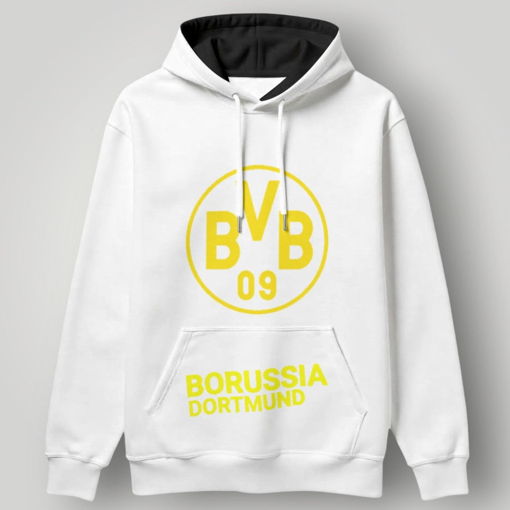 BVB 09 Borussia Dortmund "Stripe Edition" Hoodie – Black & Yellow Athletic Fan Pullover
