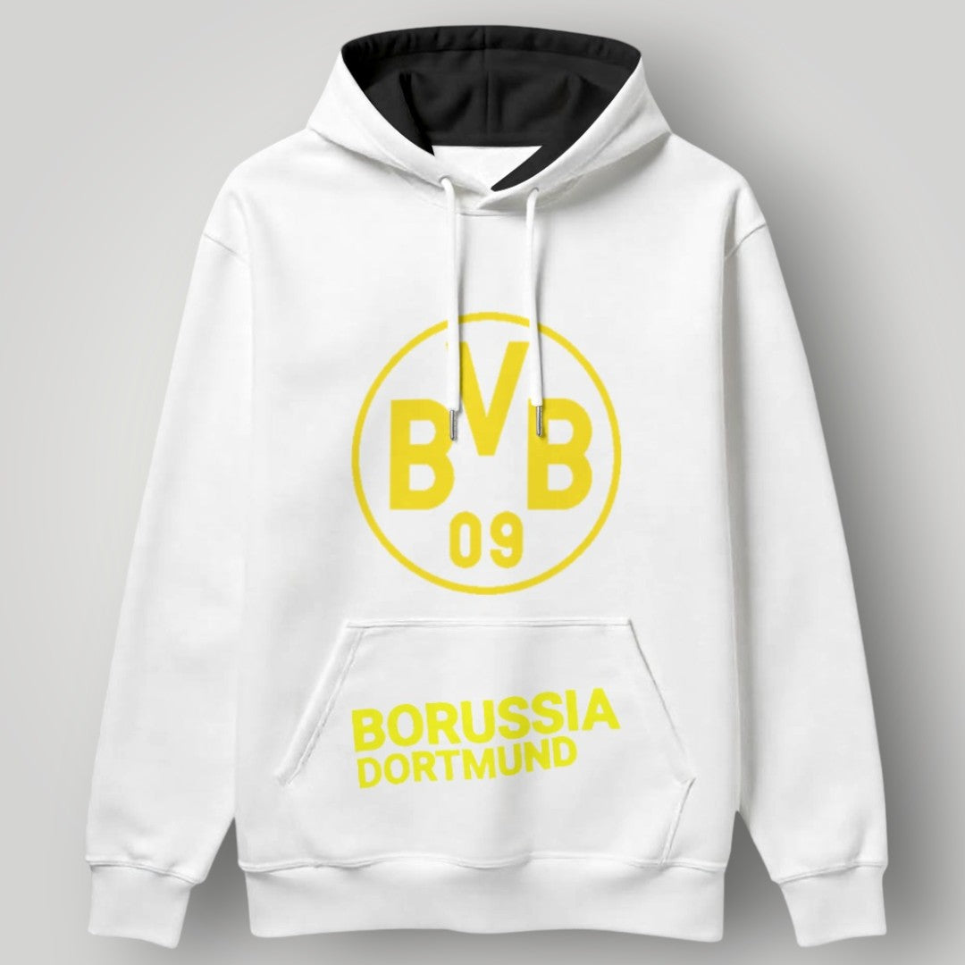 BVB 09 Borussia Dortmund "Stripe Edition" Hoodie – Black & Yellow Athletic Fan Pullover