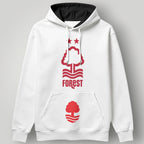 Nottingham Forest "We Are Back" Hoodie - Bold Red Circular Crest Pullover - NFFC Premier League Fan Apparel