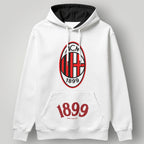 AC Milan "Vinci Per Noi" White Hoodie - 1899 Heritage Graphic Pullover