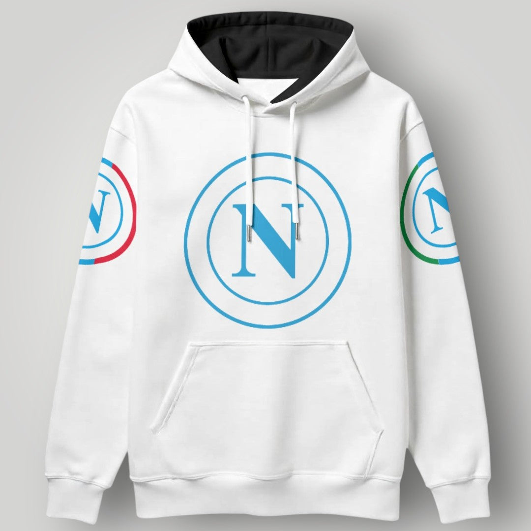 SSC Napoli Azzurri Circuit Hoodie - Tricolore Sleeve