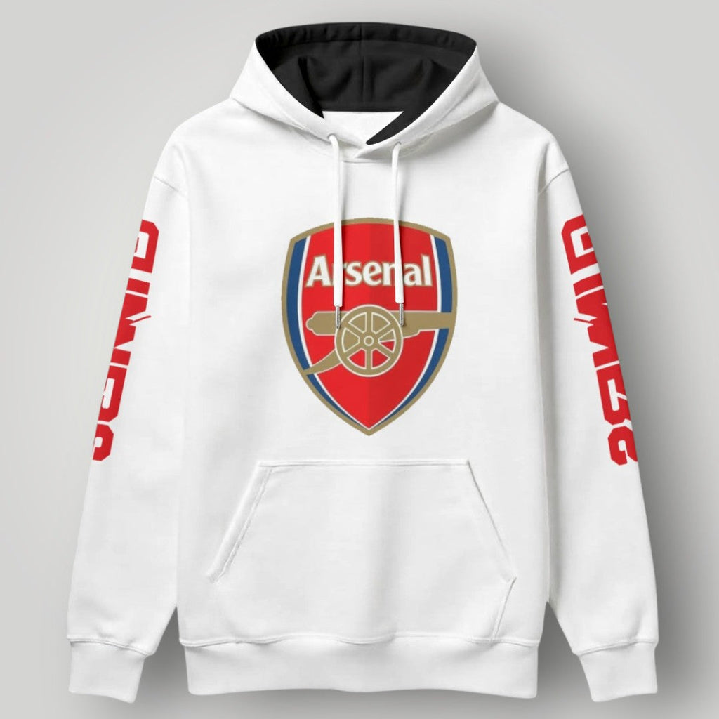 Arsenal FC "Gunners" 1886 Hoodie | Premium Black Cannon Graphic