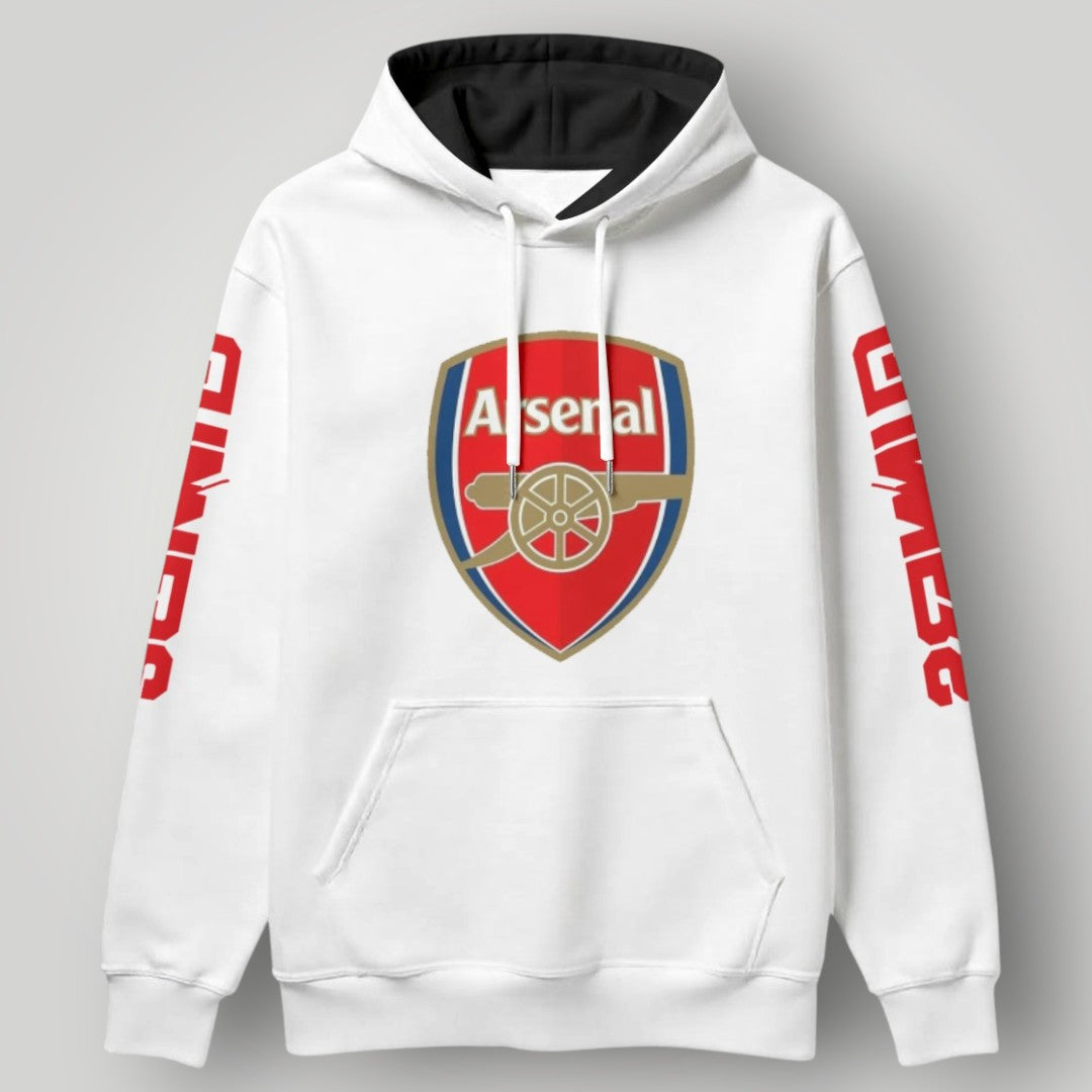 Arsenal FC "Gunners" 1886 Hoodie | Premium Black Cannon Graphic