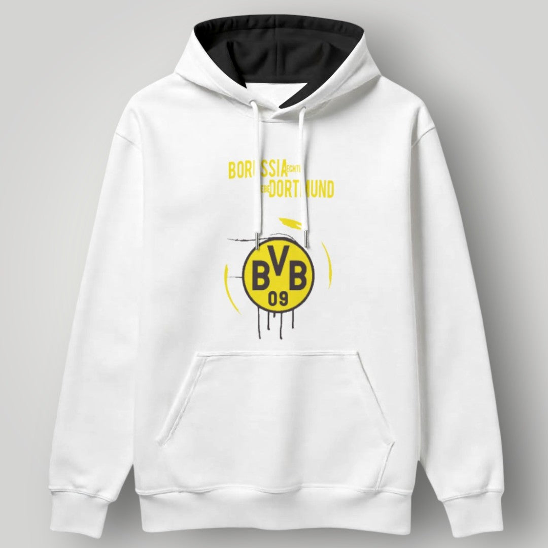BVB 09 "Echt Liebe" Heritage Hoodie – Black & Yellow Dortmund Passion Pullover