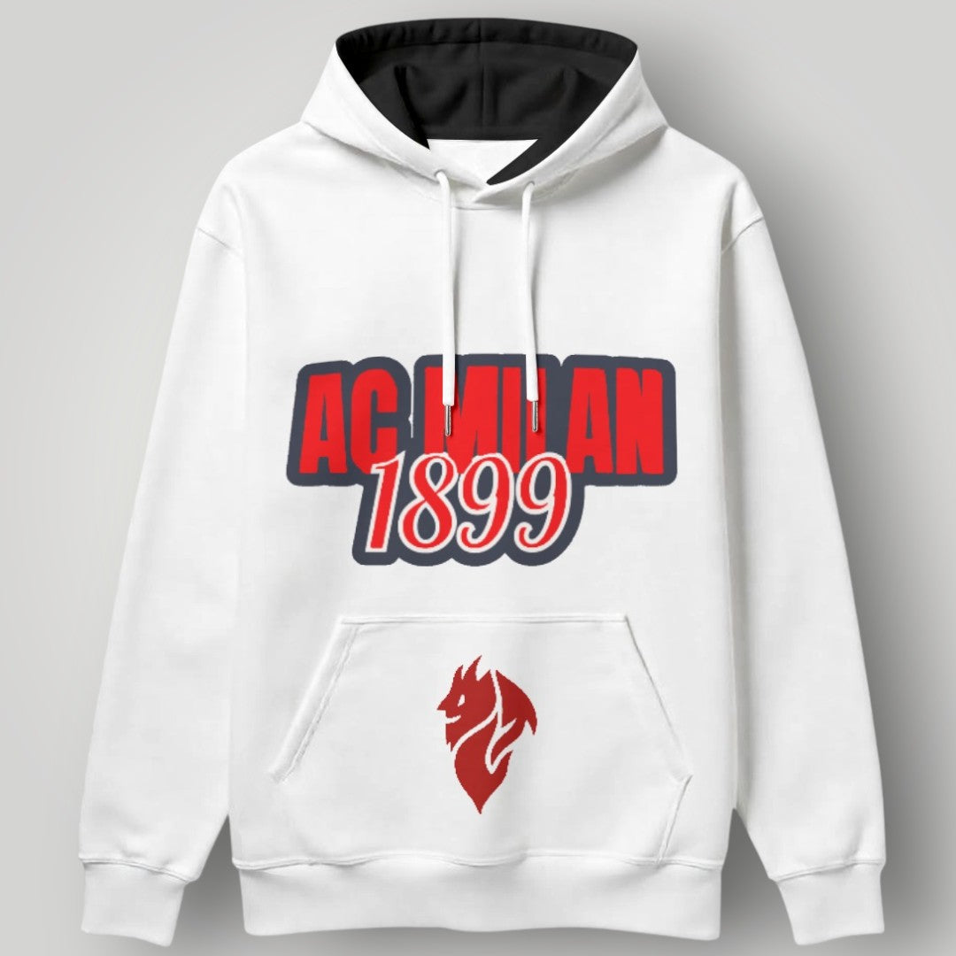 AC Milan "Vincitore" Hoodie - 1899 Block Logo & Devil Crest Streetwear