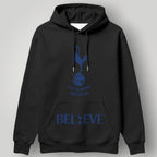 Tottenham Hotspur "BELIEVE" Edition White Hoodie - Two-Tone Contrast Hood & Spurs Crest