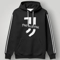 Juventus "Fino Alla Fine" Sports Hoodie - Contrast Drawstring & Racing Stripe Fan Gear