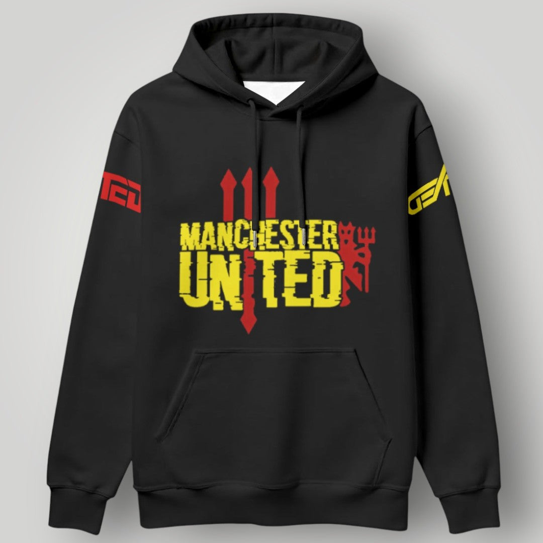 Manchester United Fan Hoodie - Red Devils Graphic Streetwear Pullover