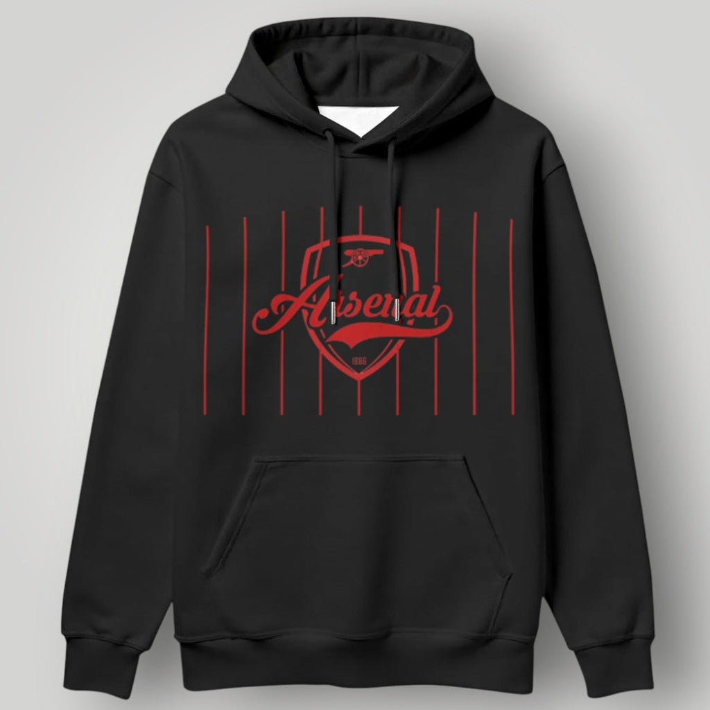 Arsenal FC "Gunners" Hoodie | Premium Black Cannon Graphic Sweatshirt