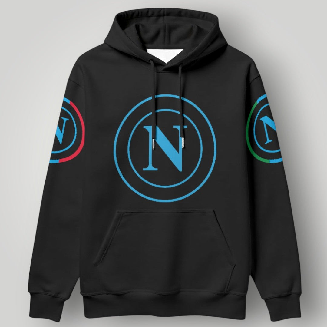 SSC Napoli Azzurri Circuit Hoodie - Tricolore Sleeve