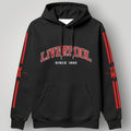 Liverpool F.C. "Since 1892" Heritage Hoodie - Black LFC YNWA Sleeve Print Sweatshirt