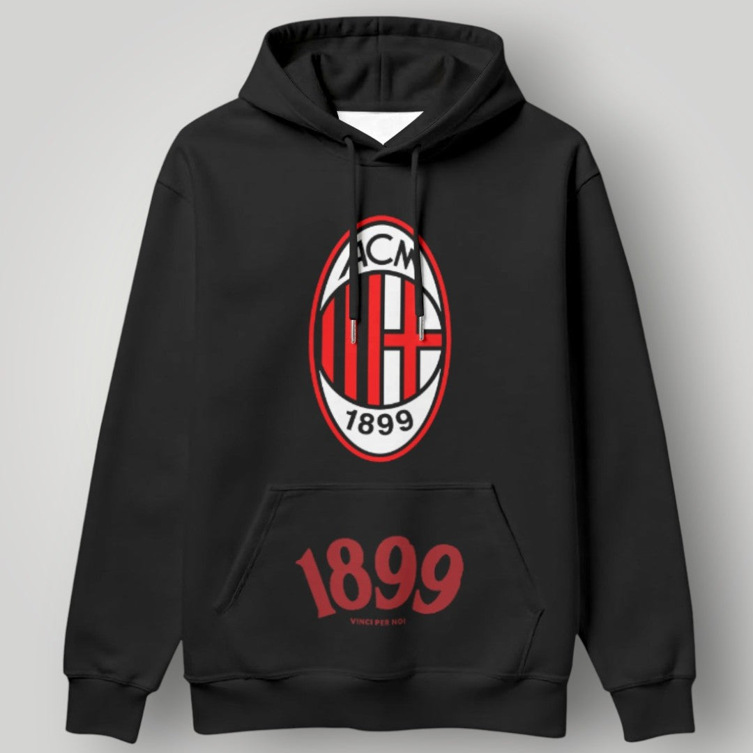 AC Milan "Vinci Per Noi" White Hoodie - 1899 Heritage Graphic Pullover