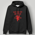 Manchester United "Glory Glory" Statement Hoodie - Black MUFC Red Devils Graphic Fan Gear