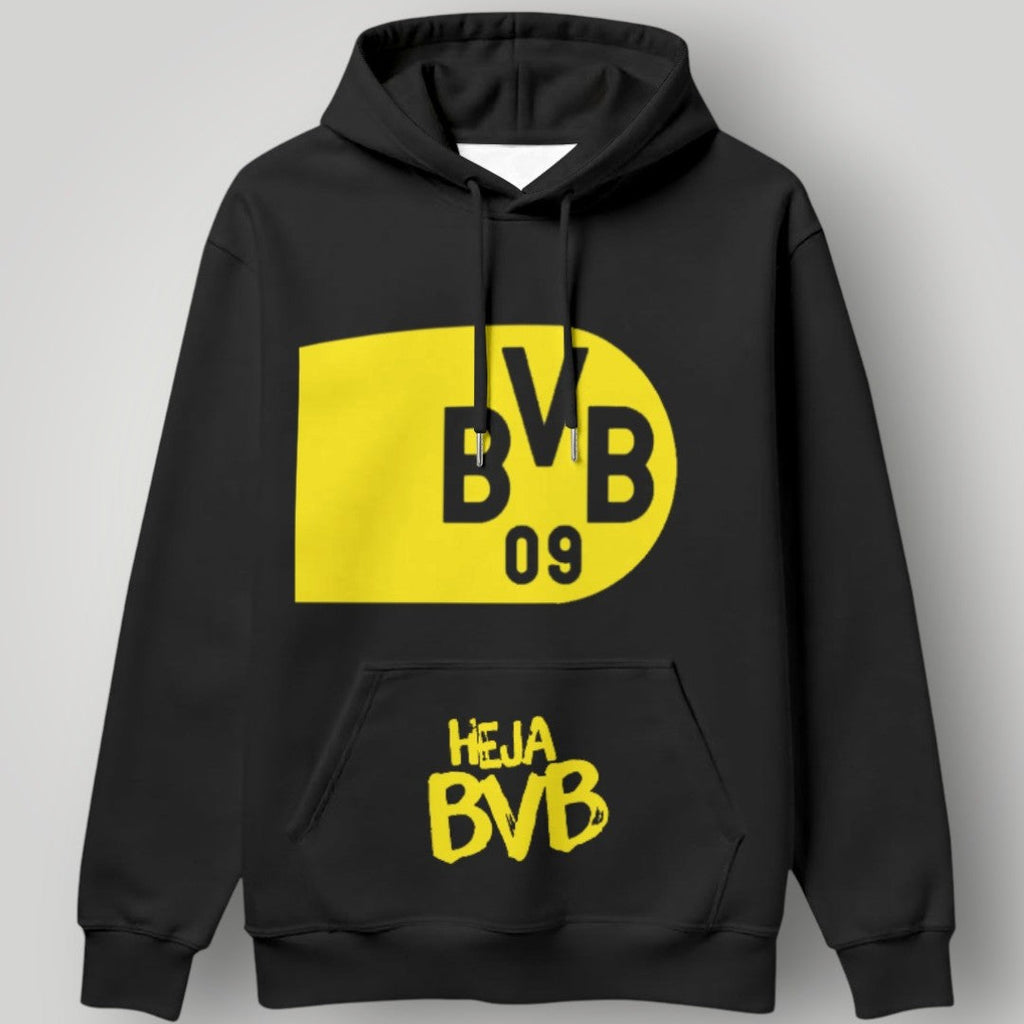 BVB 09 Borussia Dortmund Modern City Hoodie – Black & Yellow Urban Fan Pullover