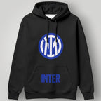Inter Milan Essential White Hoodie - Classic Blue & Black Monogram Pullover - Premium Nerazzurri Fan Streetwear