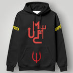 Manchester United "United Till I Die" Graphic Hoodie - Black MUFC Striped Fan Apparel