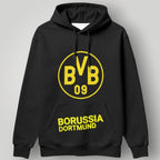 BVB 09 Borussia Dortmund "Stripe Edition" Hoodie – Black & Yellow Athletic Fan Pullover
