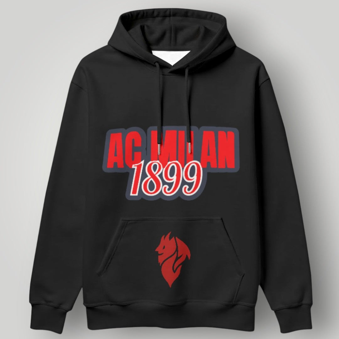 AC Milan "Vincitore" Hoodie - 1899 Block Logo & Devil Crest Streetwear