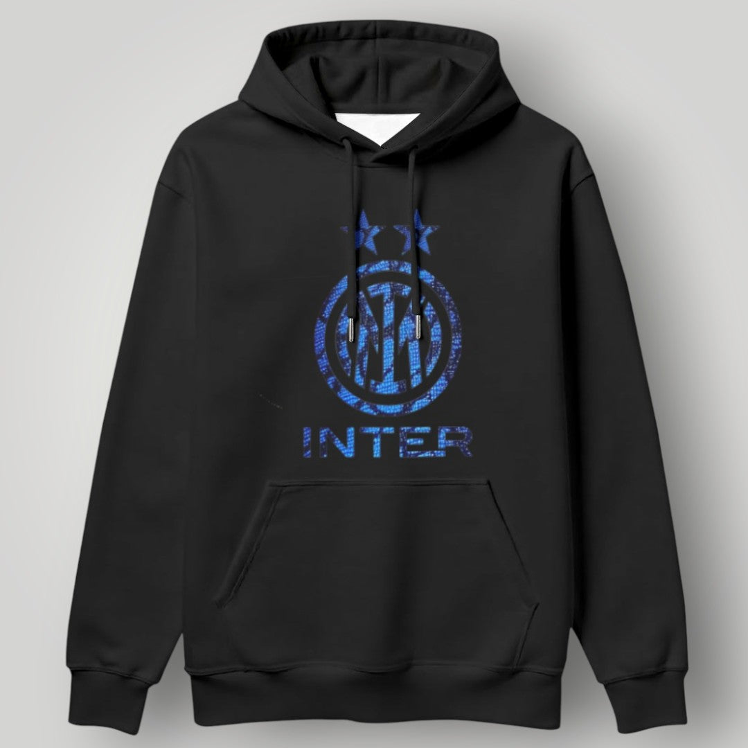 Inter Milan "Snakeskin" Edition Hoodie - White Nerazzurri Two-Star Pullover - Modern Italian Football Fan Streetwear