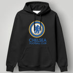 Chelsea FC Clean White Minimalist Hoodie – Blue & Gold Lion Crest Urban Pullover