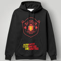 Manchester United "Born, Live, Die United" Life-Long Fan Hoodie - Black & Gold MUFC Slogan Sweatshirt