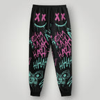 Arcane Jinx inspired jogger pants

Jinx Arcane neon gamer sweatpants

League of Legends Jinx fan joggers

Anime cyberpunk lounge pants
