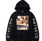 Demon Slayer Velvet Hoody - Harajuku Style