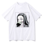 Demon Slayer Anime Print Short Sleeve Top