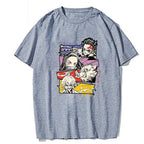 Demon Slayer Print Short Sleeve Top