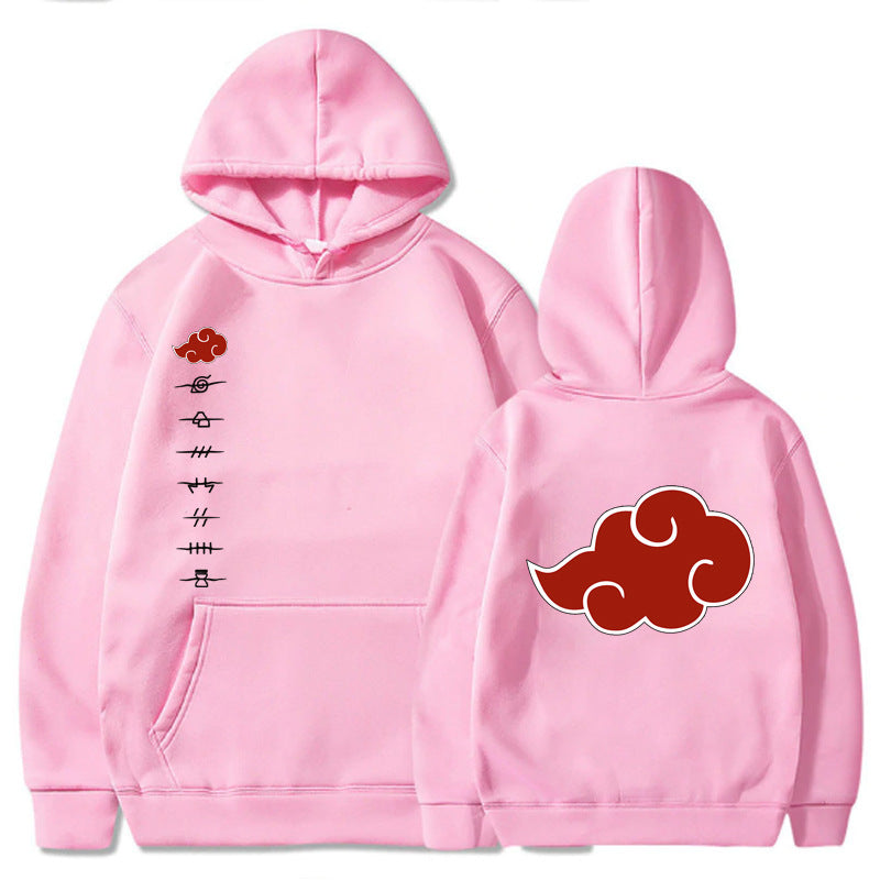 Naruto Printed Fleece-lined Cotton Hoodie