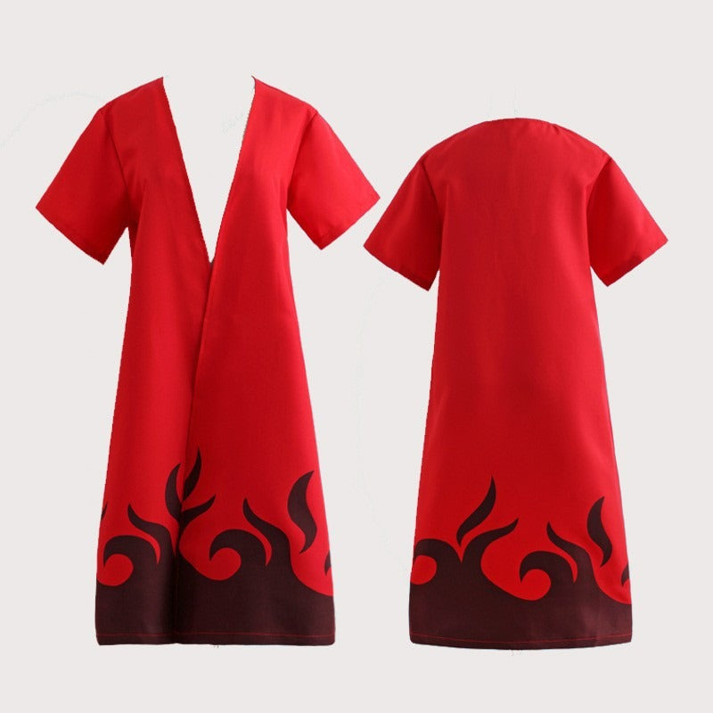 Naruto Red Cloud Robe - Anime Cosplay Costume